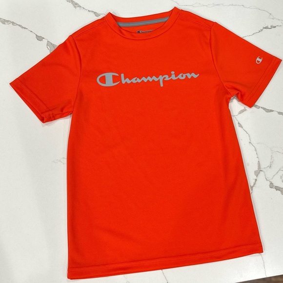Orange Champion Boys' Short Sleeve Activewear T-Shirt Size 8 Small - Picture 1 of 5